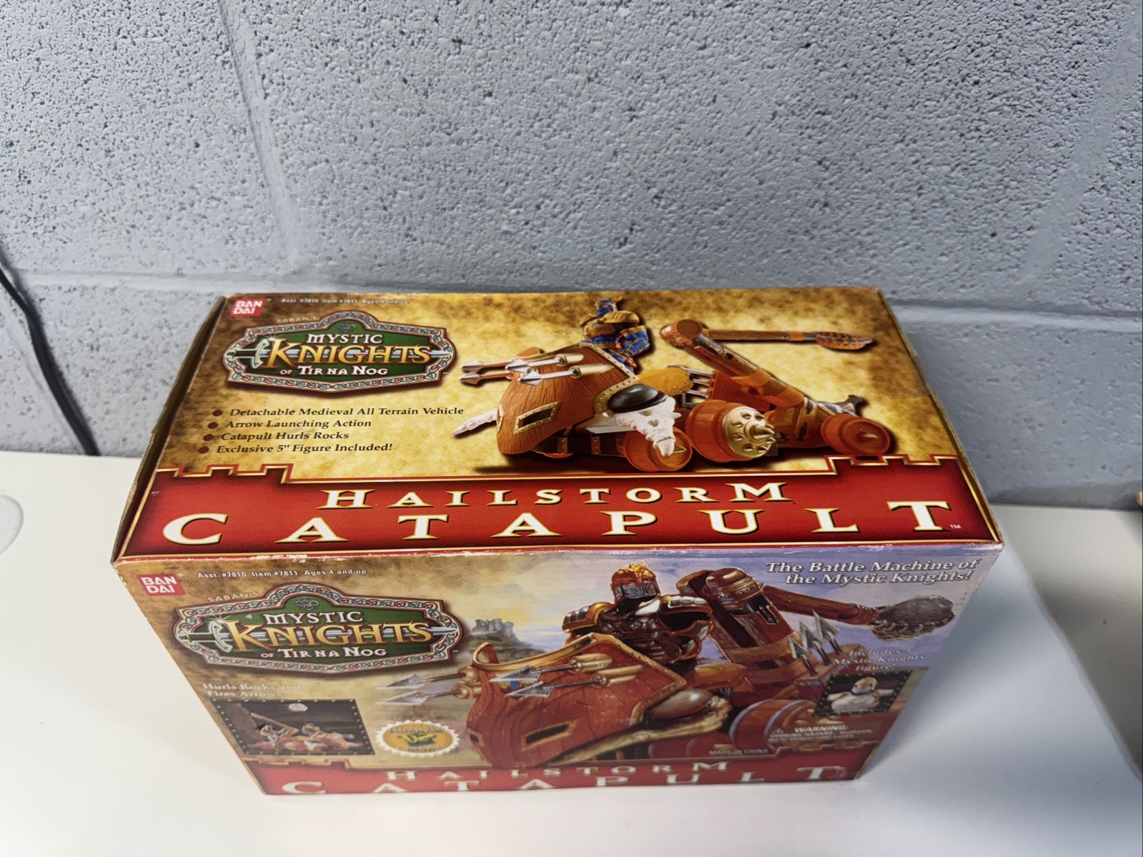 Vtg 1998 Bandai Mystic Knights of Tir Na Nog Hailstorm Catapult NEW in Box CIB