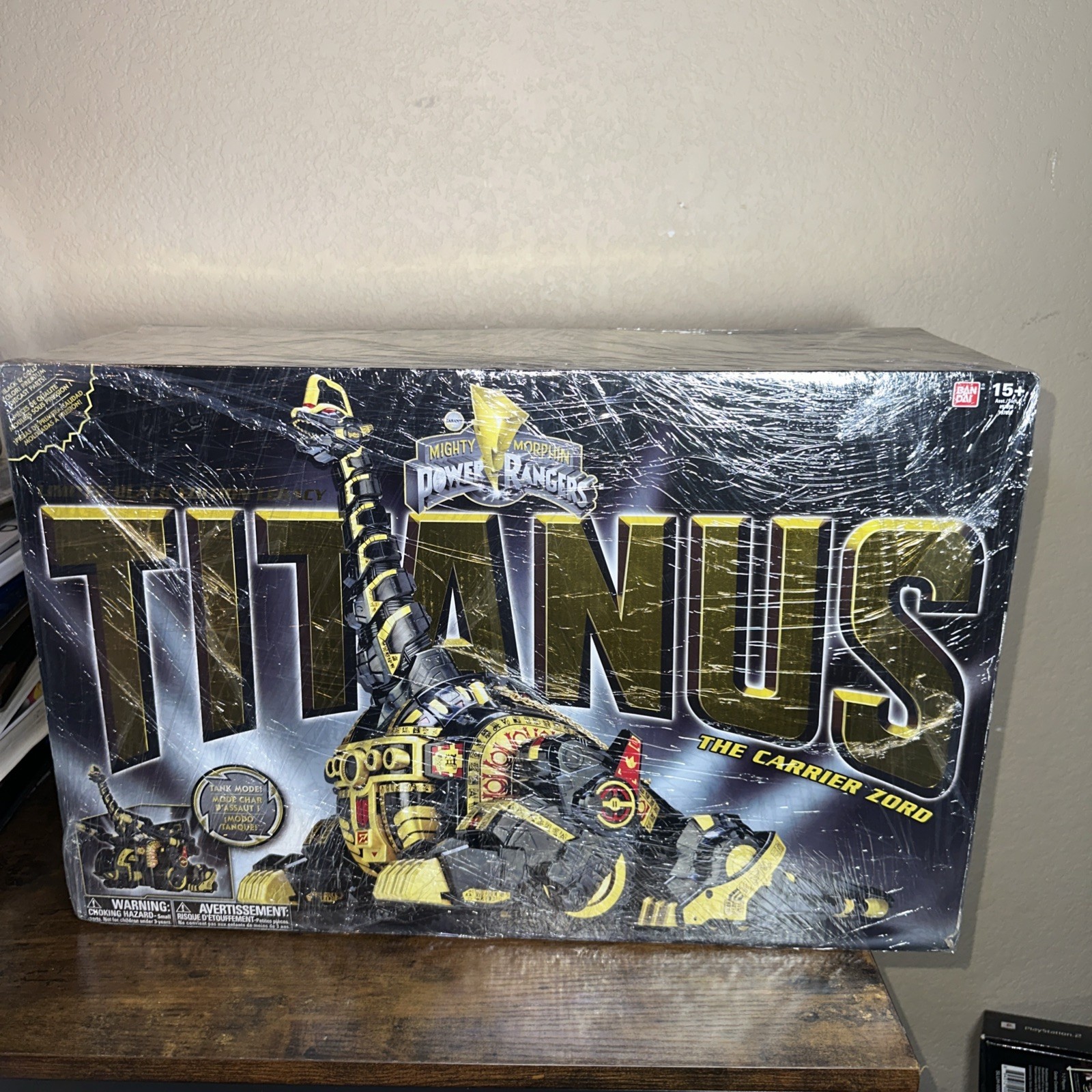 Mighty Morphin Power Rangers Legacy Titanus Carrier Zord Black Gold 2017