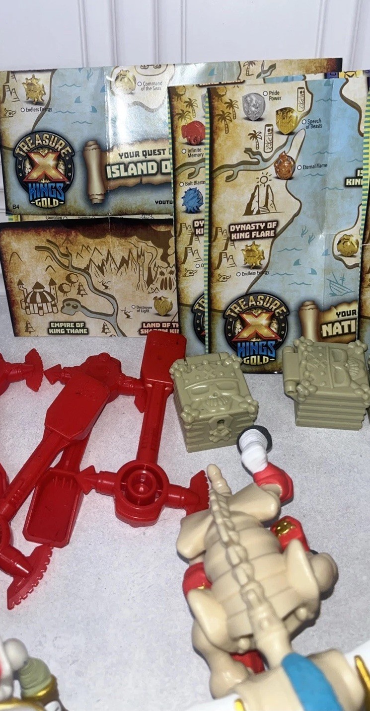 Treasure X Figures Accessories Weapons Tools Animals Dynasty King Flare Lot
