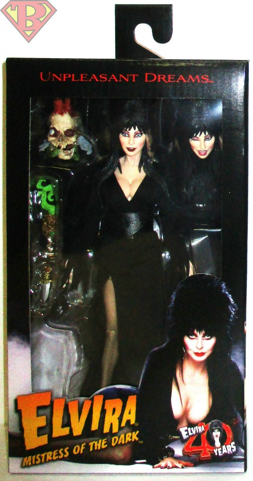 ELVIRA Mistress of the Dark 40 Years 8&Prime; in. Clothed Action Figure Neca MINT 2022