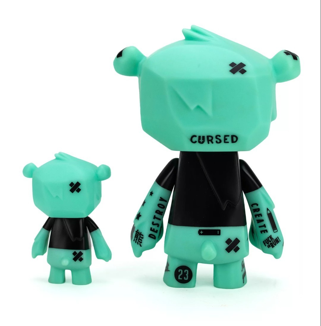 Dead Beat City DBC x Clutter Kuma & Cub Zombeat Bear Set GID LE 100 Glow in Dark
