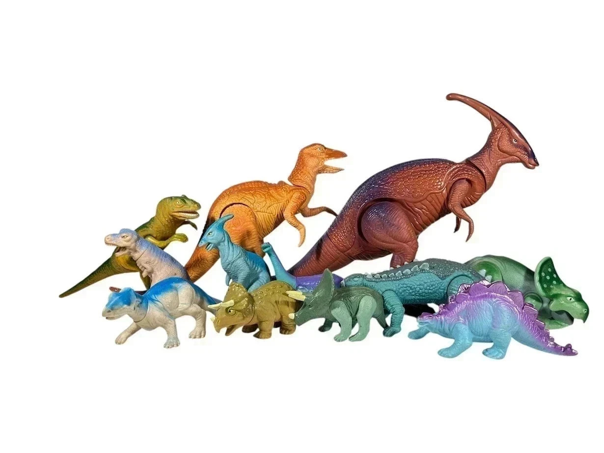 Vintage Playskool Definitely Dinosaurs 12 Toy Prehistoric Toys 1987 RARE RETIRED