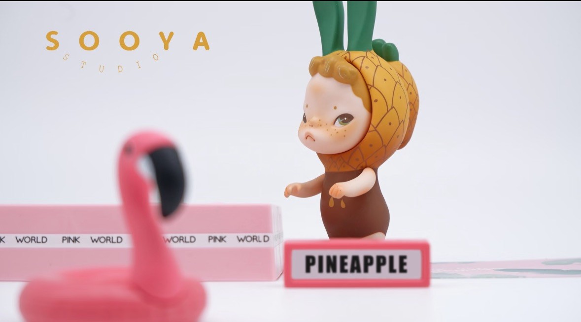 Sooya Studio Pineapple Ban Rabbit Vinyl H13CM Sofubi Figure