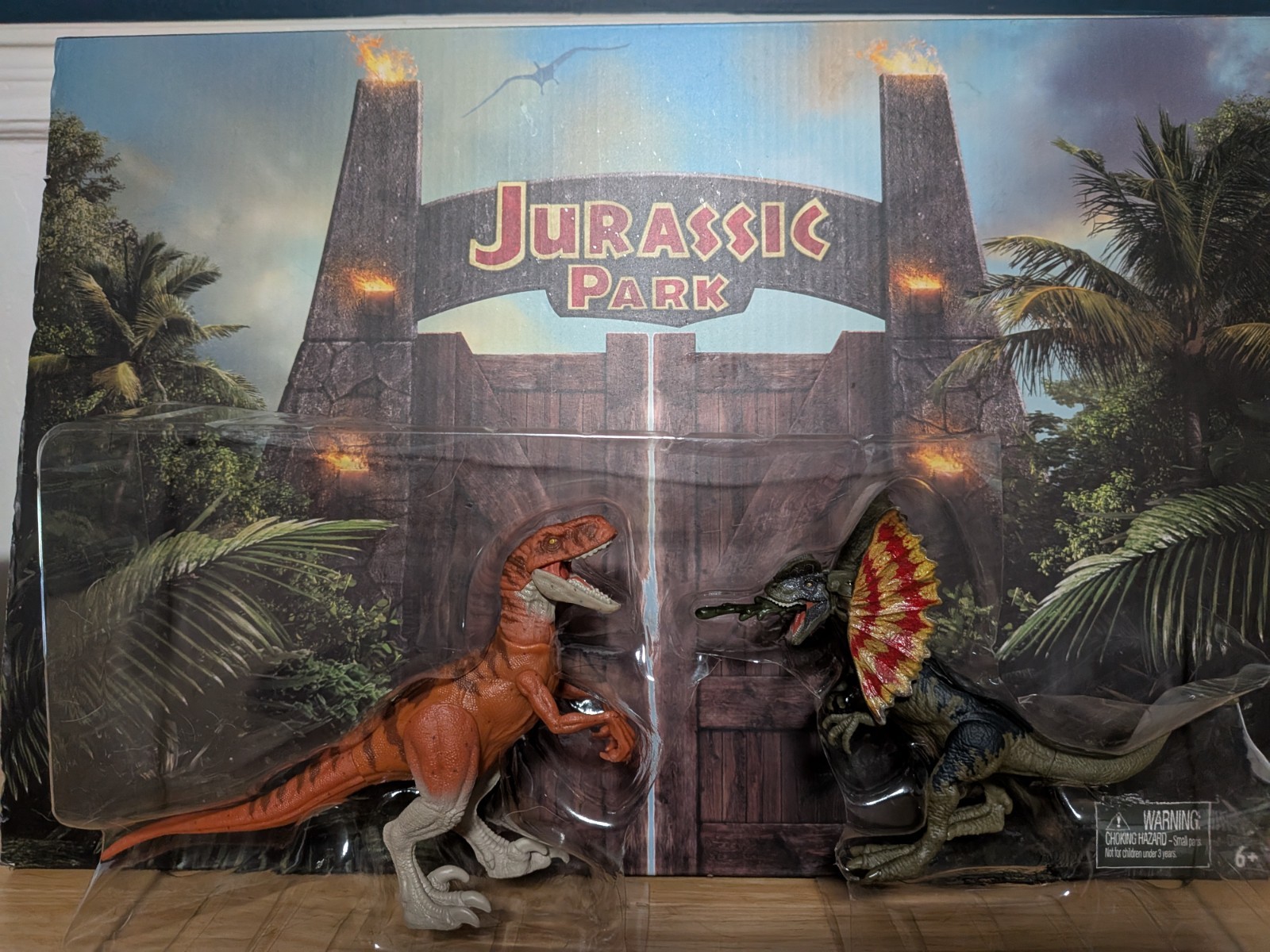 Jurassic Park Chaos Theory Ben Escape Set DILOPHOSAURUS & ATROCIRAPTOR ONLY NEW!