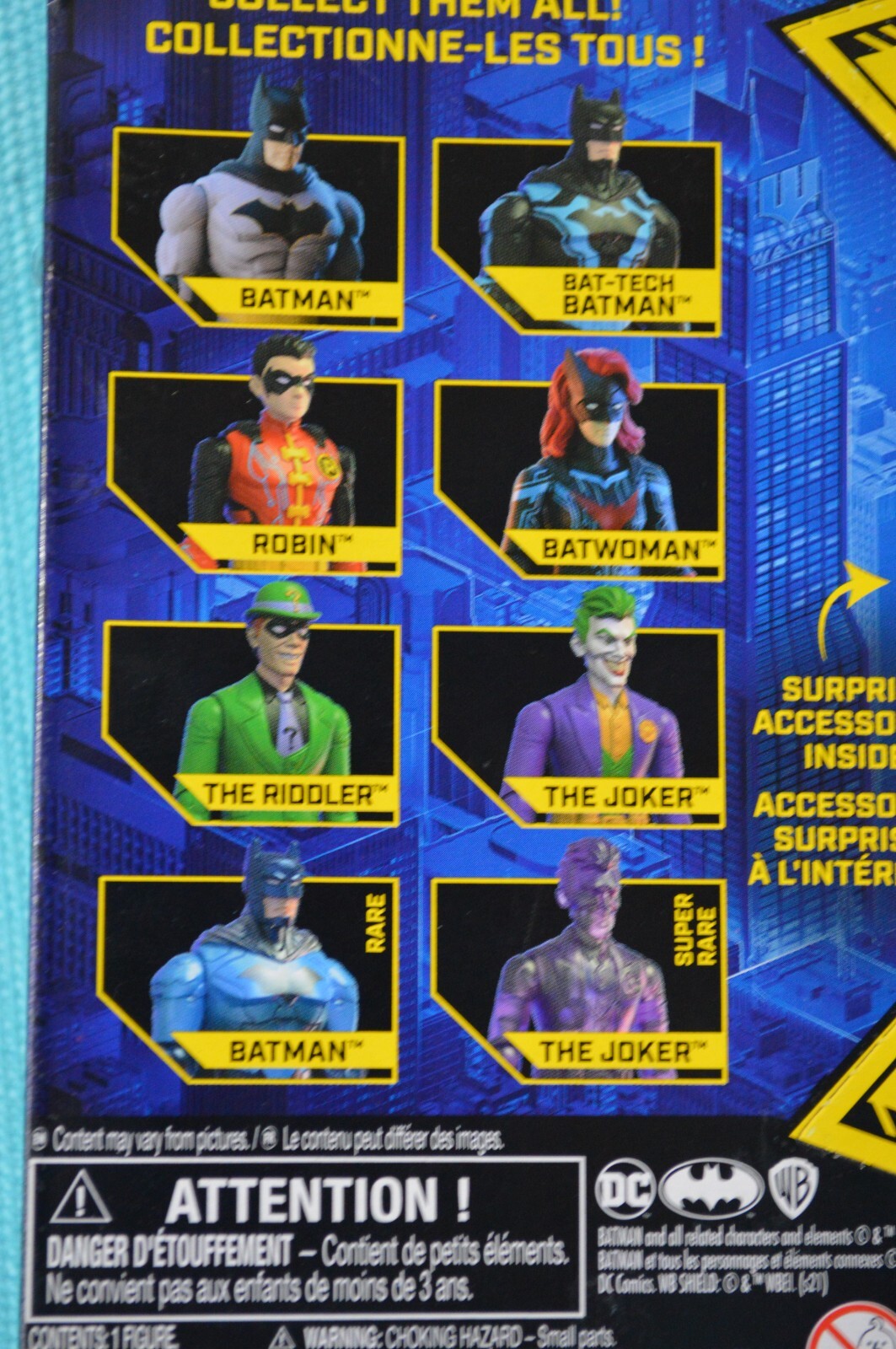 Spin Master DC Batman with 3 Surprise Accessories Inside 4in New In Sealed Box