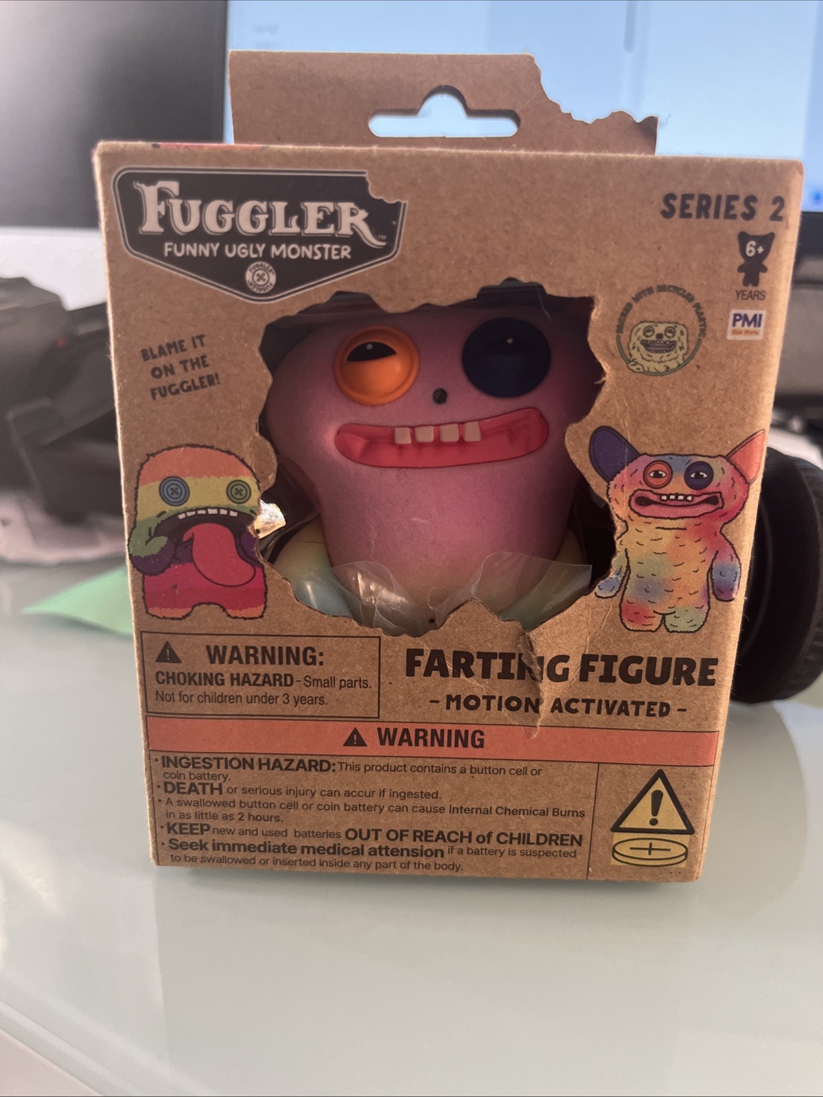 Fuggler Funny Ugly Monster Series 2 Farting Figure Motion Activated