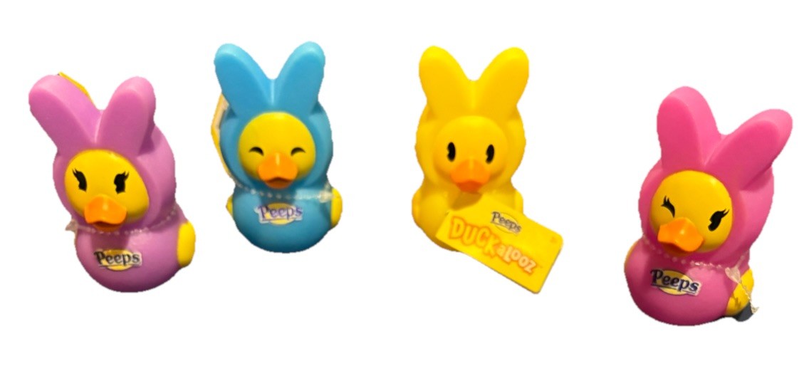 New Easter Peeps Rubber Ducks Lot Duckalooz Set Purple Pink Yellow And Blue New