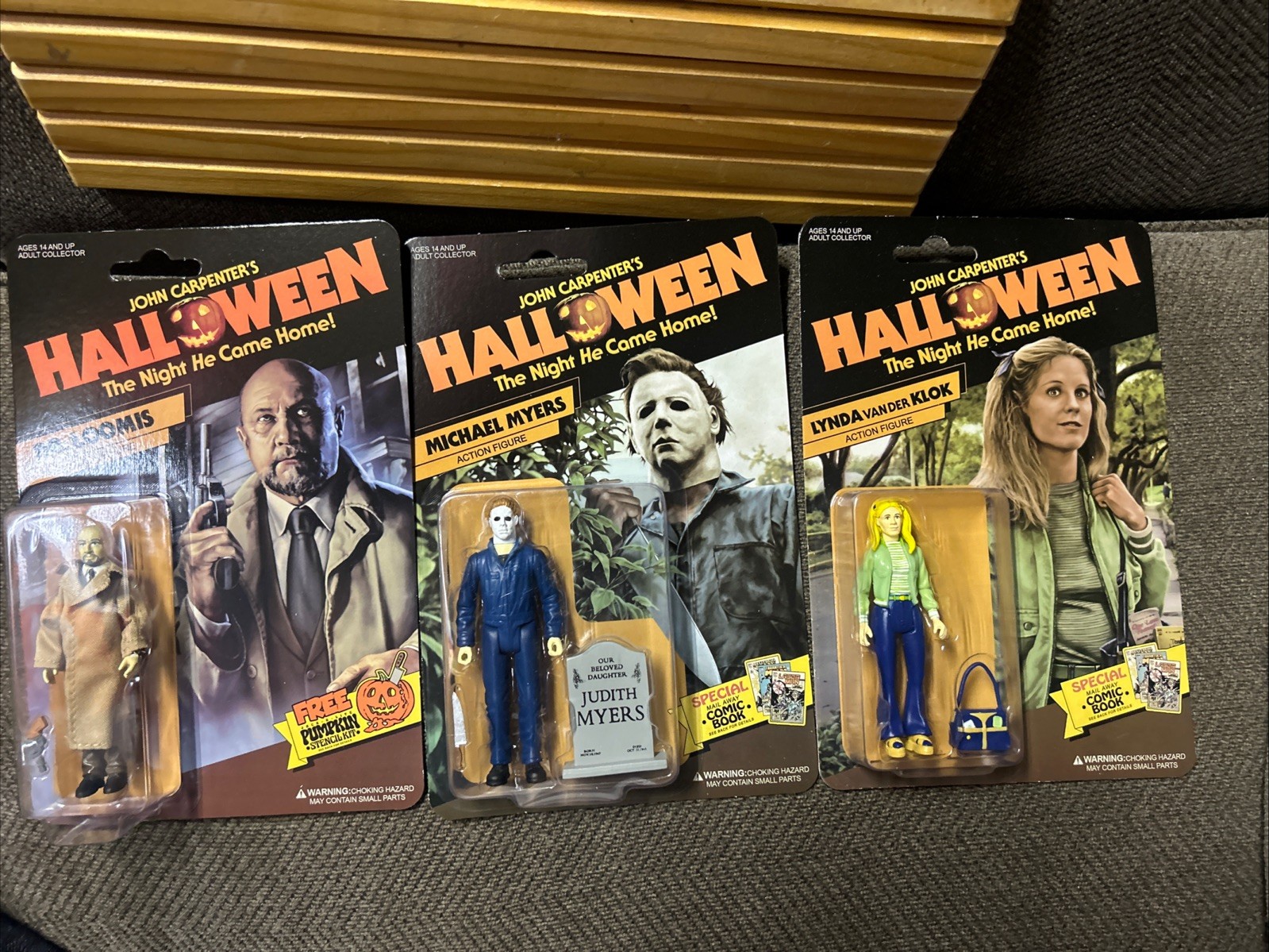 Fright Rags Halloween 3 Figure Set, Michael Myers, Dr. Loomis, Lynda VanderKlock
