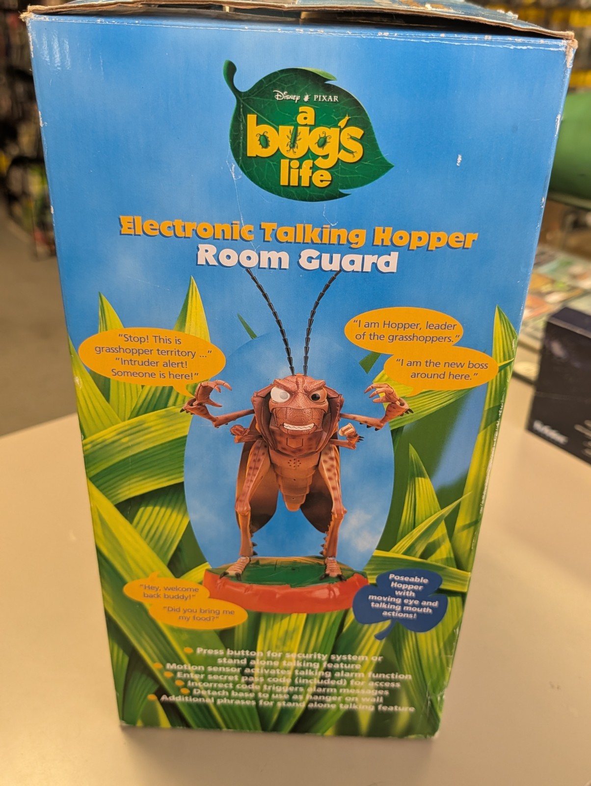 Thinkway A Bug&rsquo;s Life Hopper Talking Room Guard Thinkway Toys 1998 Disney Works