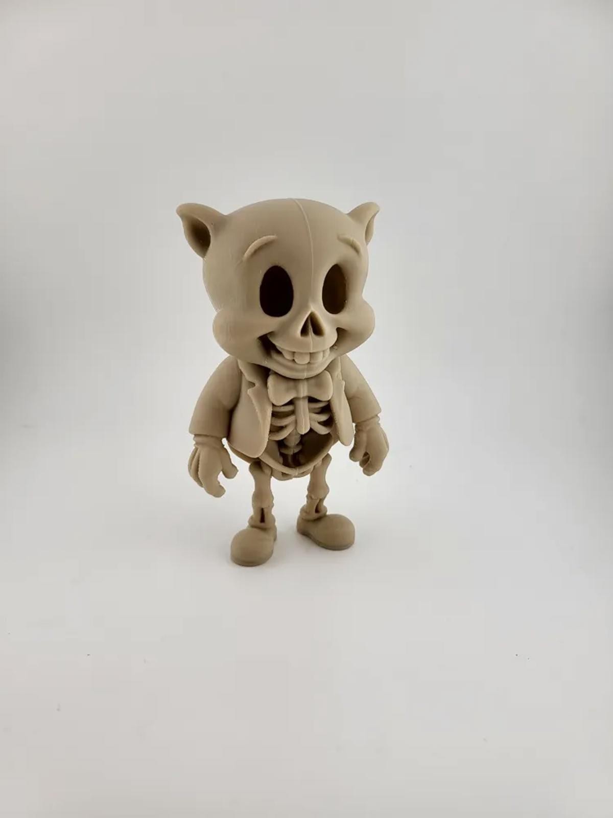 Porky Piggy Inspired Skeleton Figure – Creepy Looney Tunes – Funny Horror Decor
