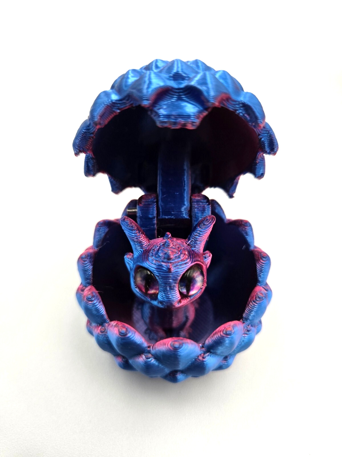 6 Pcs – 3D Printed Dragon Eggs with MINI Dragon Inside, Dragon 1.22&Prime;, Egg 1.96&Prime;
