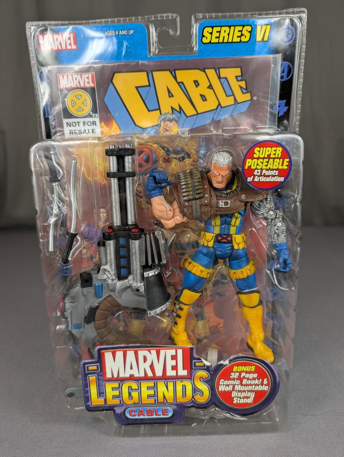 Marvel Legends Cable Series 6 Toy Biz 6 Inch Action Figure NIP MOC Sealed 2004