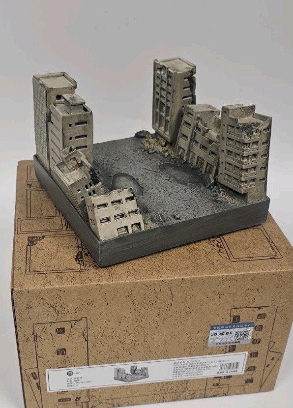 JXK JXK249C 1:6 Catzilla Cat Resin Diorama Animal Toy Scene Platform Model Toys