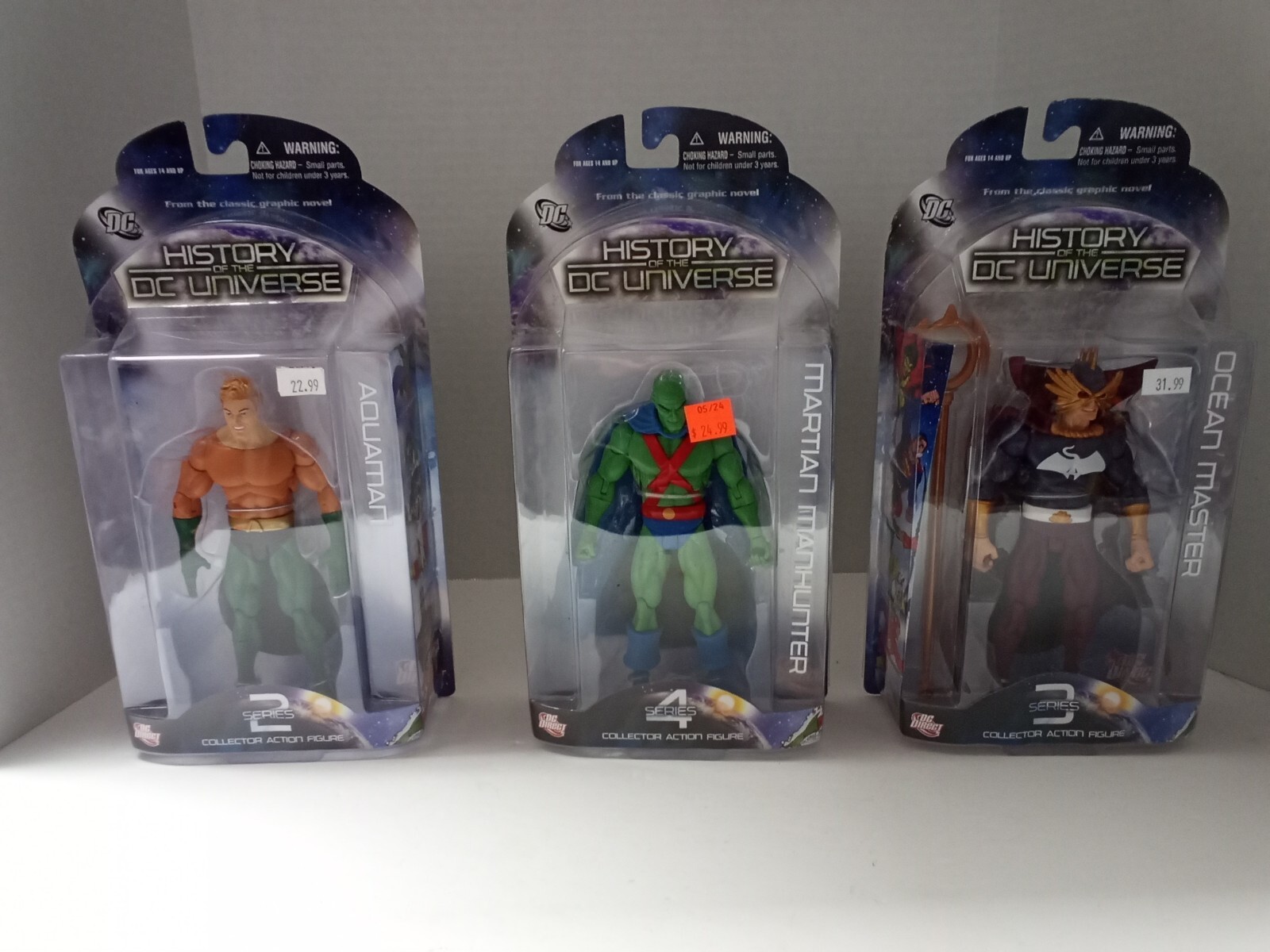 DC Direct History Of The DC Universe Martian Manhunter, Aquaman, Ocean Master