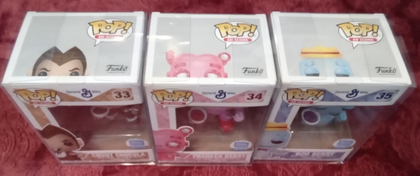 FUNKO (3) GENERAL MILLS: COUNT CHOCULA / FRANKEN BERRY / BOO BERRY