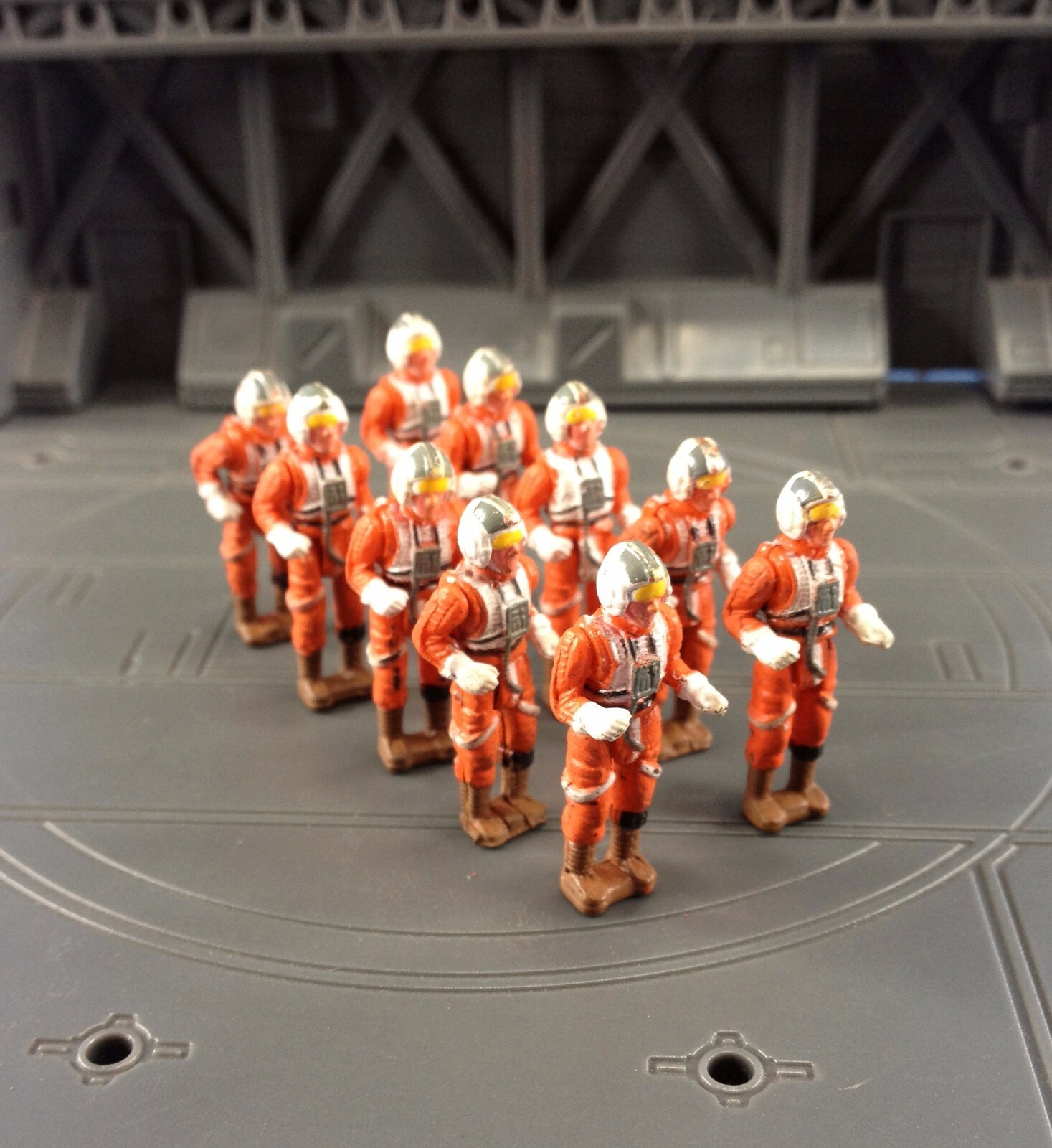 Hasbro Star Wars Micro Machines 1:72 Soldier Figure Rebel X-Wing Pilot A 10pcs
