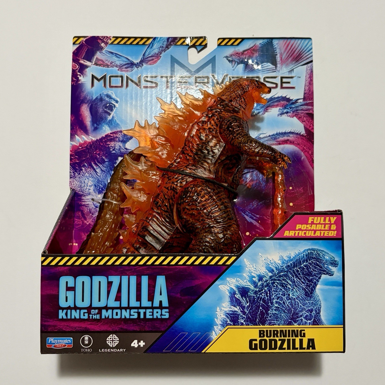 Playmates Monsterverse Burning Godzilla 6&Prime; Action Figure Godzilla King Monsters