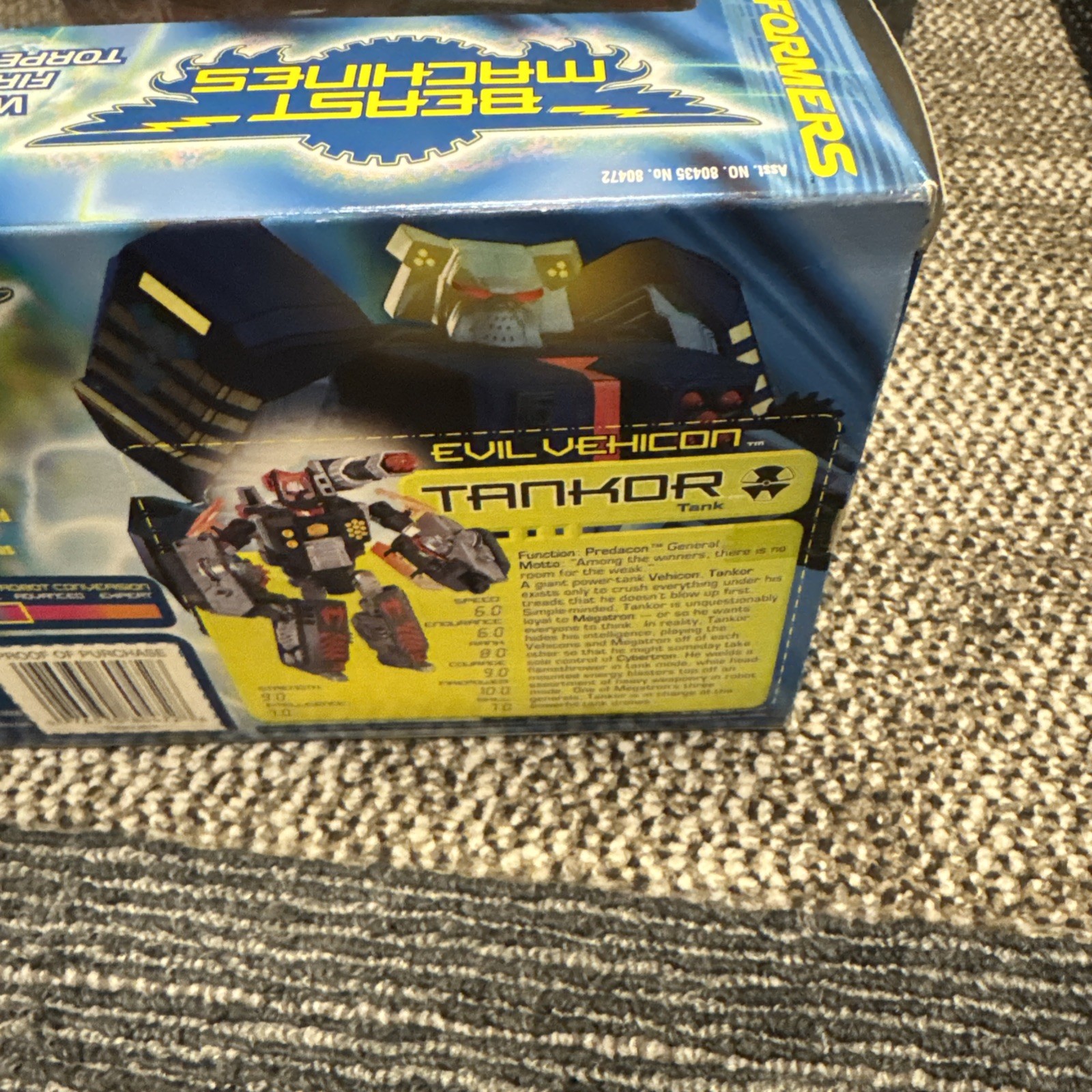 TANKOR Transformers Beast Machines MISB Hasbro Mega wars Action Figure Vehicon