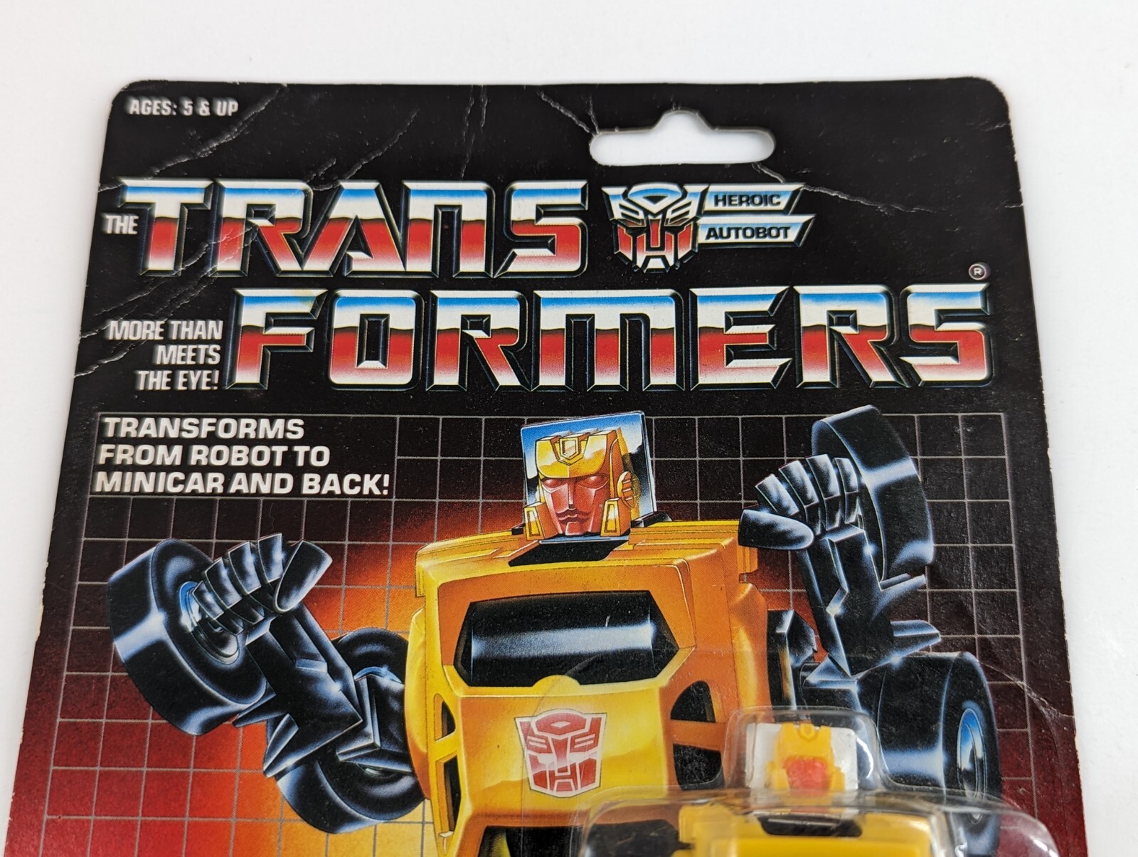 Authentic 1985 Hubcap G1 Transformers Hasbro Action Figure ~ New Sealed On Card