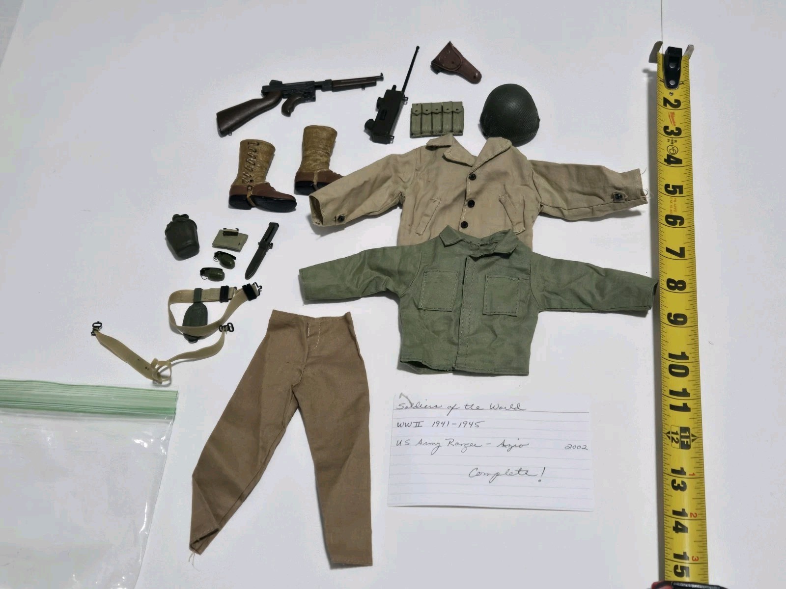 SOLDIERS OF THE WORLD WWII (1941-1945) US ARMY RANGERS SET 2002 COMPLETE 1/6