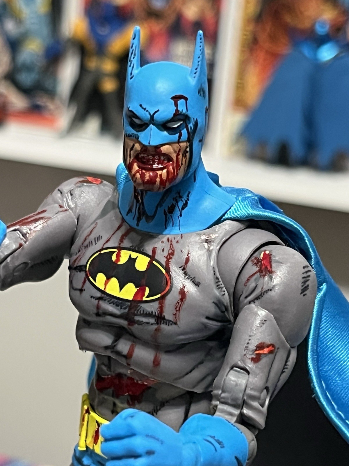 Batman: Knightfall DC Multiverse battle Damage Custom Paint