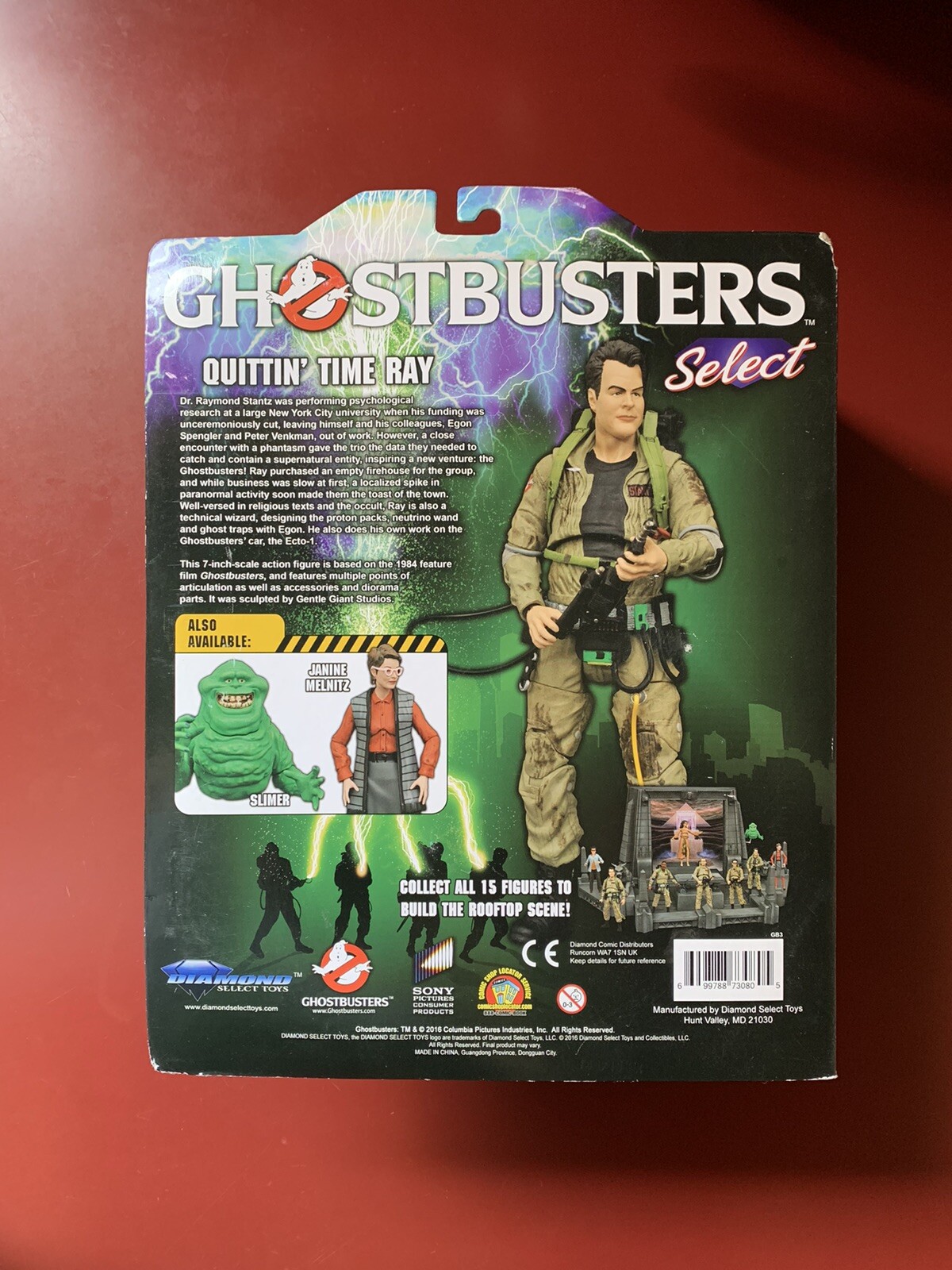 GHOSTBUSTERS – QUITTIN’ TIME RAY Deluxe Figure (Diamond Select Toys, 2016) CG