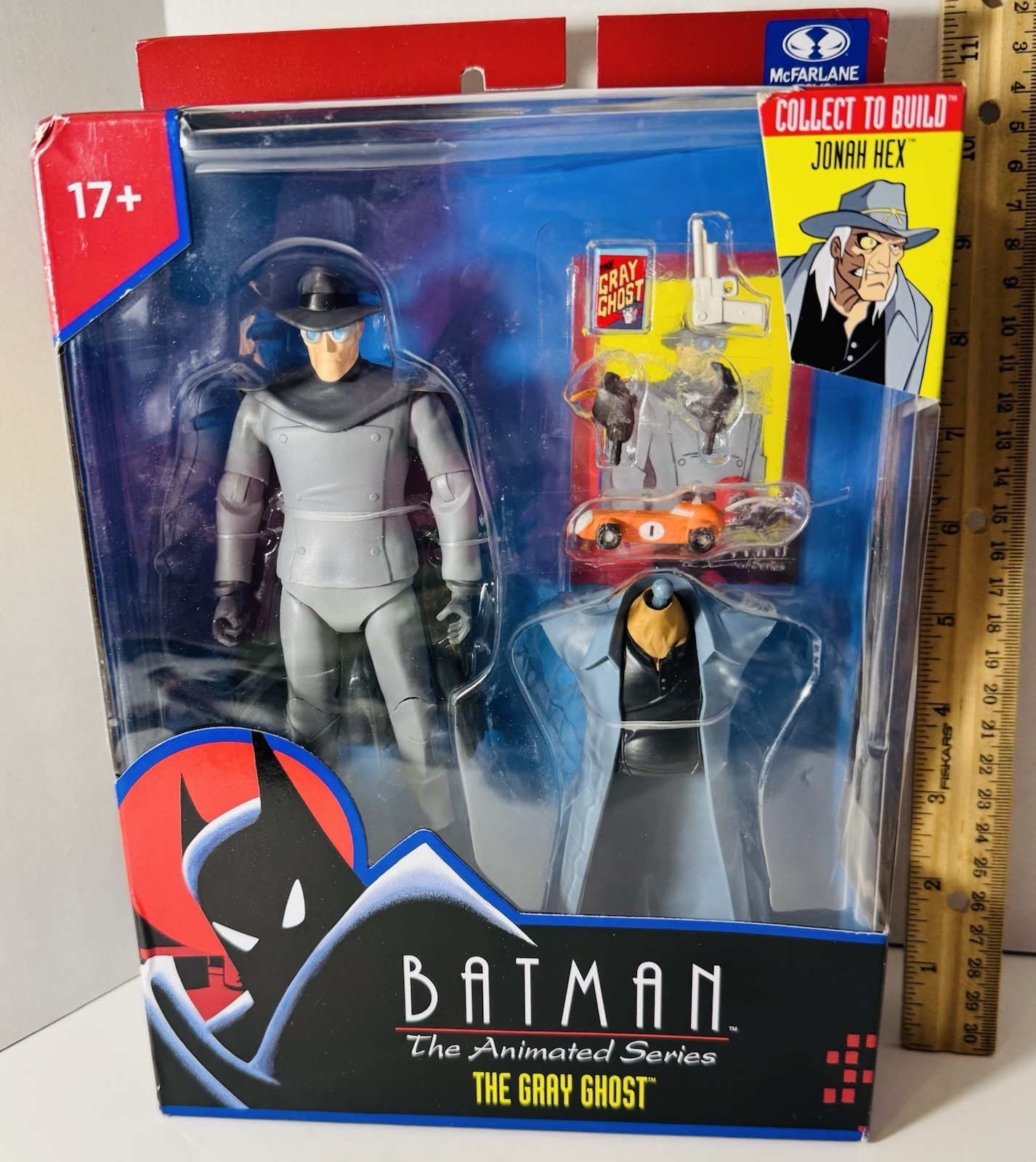 McFarlane Batman the Animated Series the Gray Ghost (Jonah Hex BAF Wave) READ