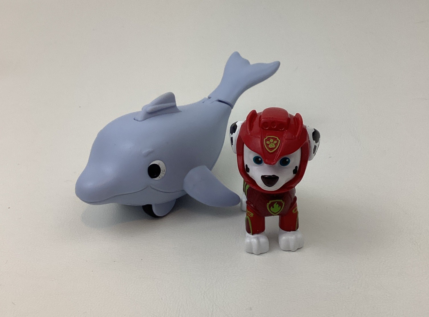 Paw Patrol Aqua Pups Marshall and Dolphin Action Figures Spin Master