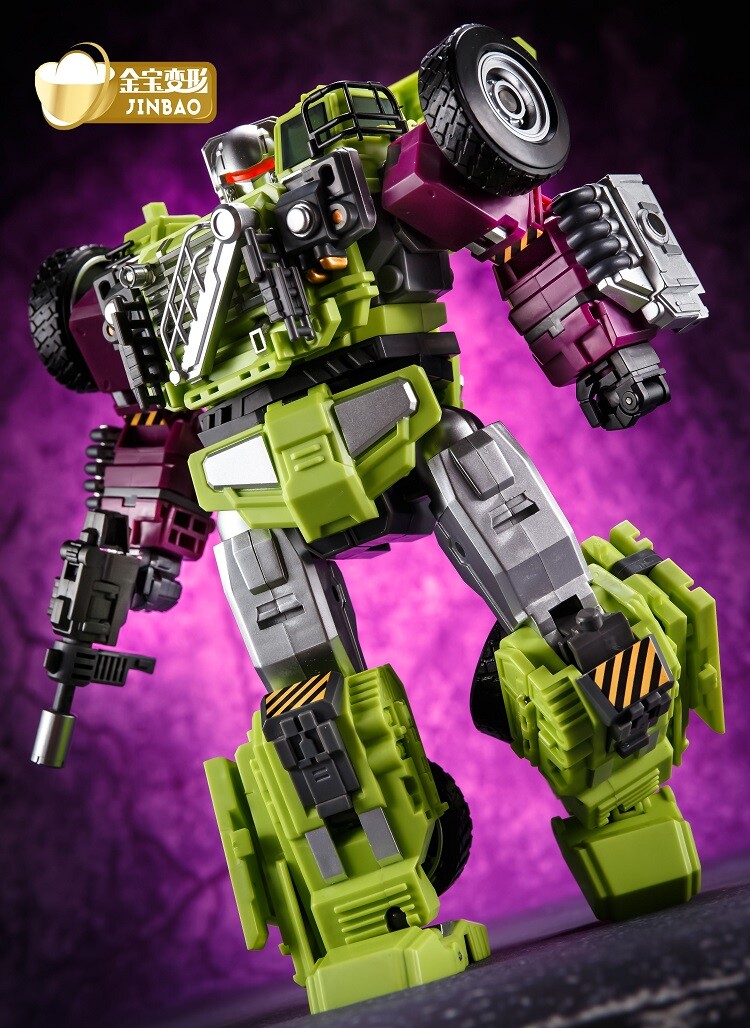 Jinbao Transformation Green Oversized Devastator Gravity Builder With No Box