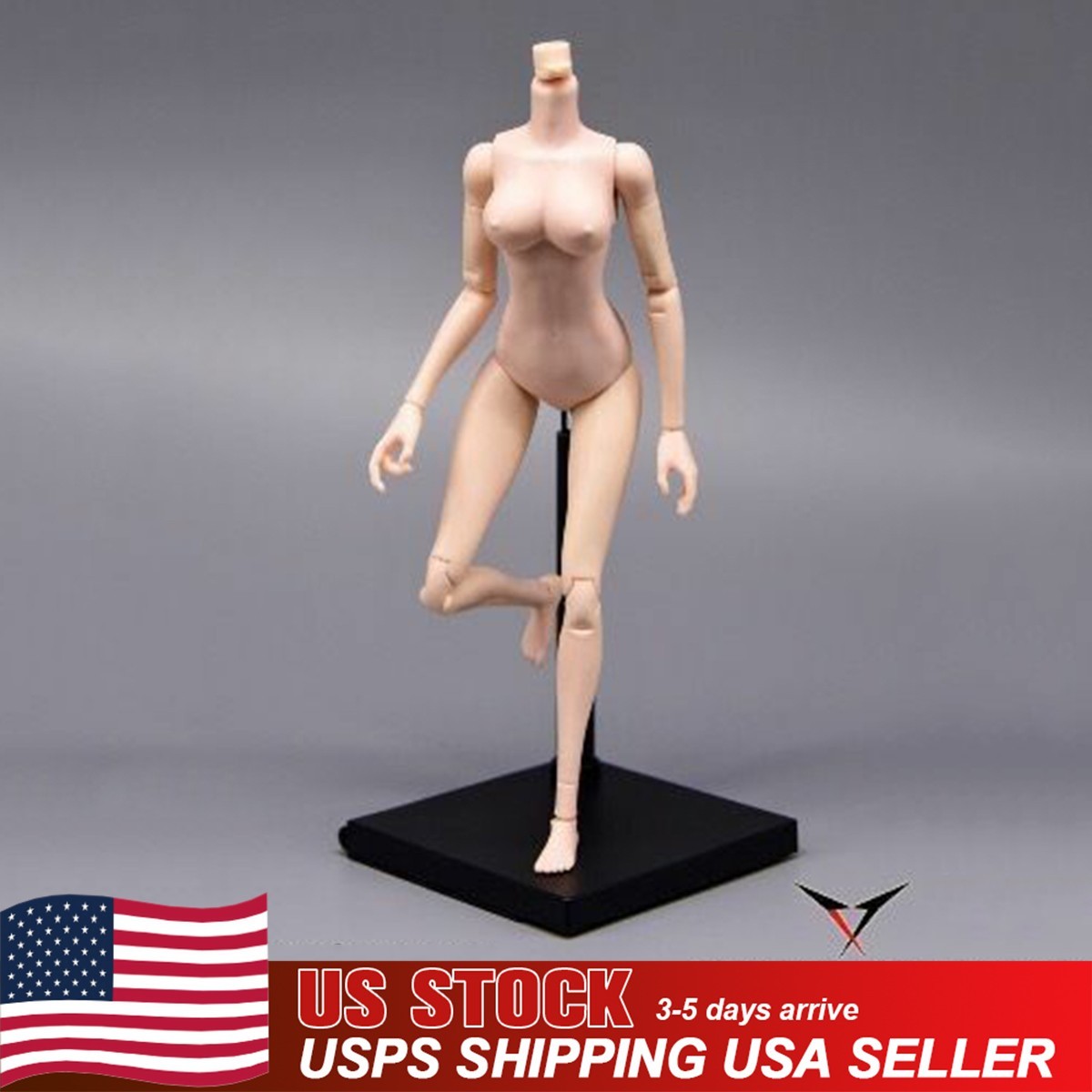 USA 1/6 Scale Flexible Pale Skin 12inch Female Soldier Action Figure Body Dolls