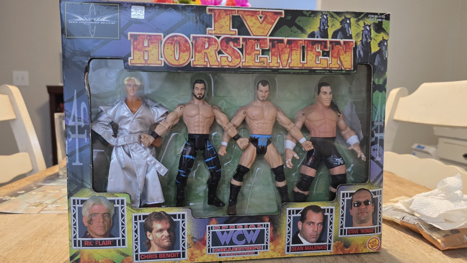 WCW IV Horsemen 4-Pack | Ric Flair, Chris Benoit, Dean Malenko, Steve « Mongo CIB