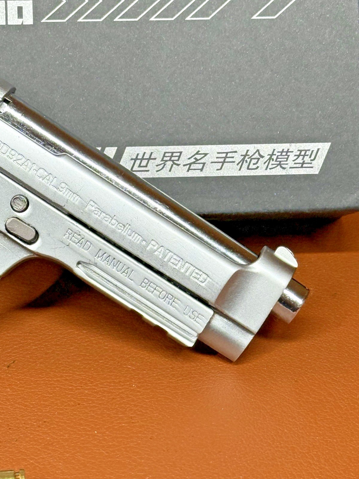 Seiko Beretta M92A1 Shell Eject COLLECTOR Toy Gun 1:2 Italy Model Chrome Matte