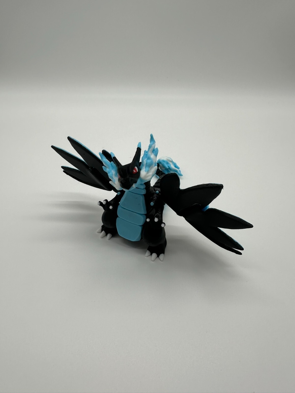 3D Printed Multi-Color Mega Charizard X Articulated Flexi Toy – Flexi Figure