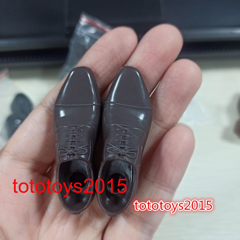 1/6 Men&rsquo;s Leather Shoes Solid Shoes Model For 12&Prime; Male Action Figure Body Toys