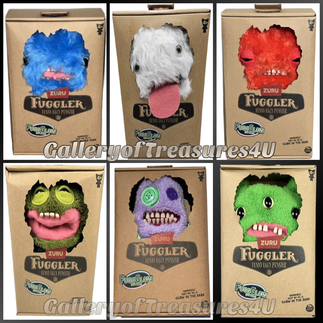 Fuggler FuggGlow Glow in the Dark Plush 9&Prime; Oogah Boogah Grin Grin Munch Reek-O