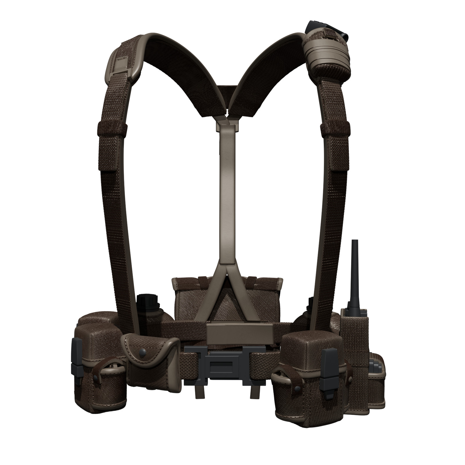 1/12 Scale Action Figure Chest Harness: Black Hawk Down