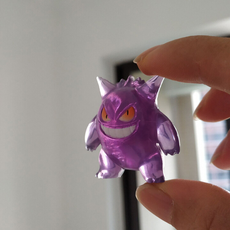 2&Prime; Nintendo Action Figure Tomy Toys Transparent Purple Gengar Rare