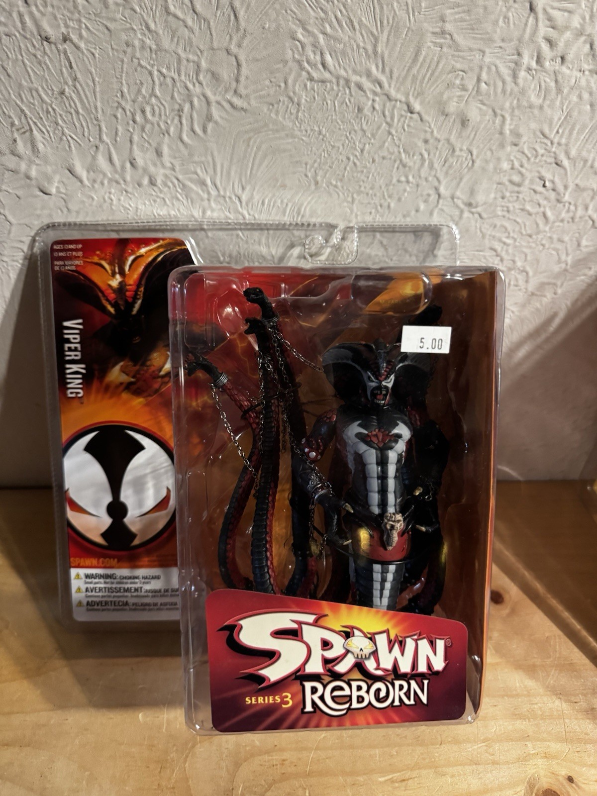 Spawn Reborn Series 3 Viper King Action Figure New Sealed Clear Bubble
