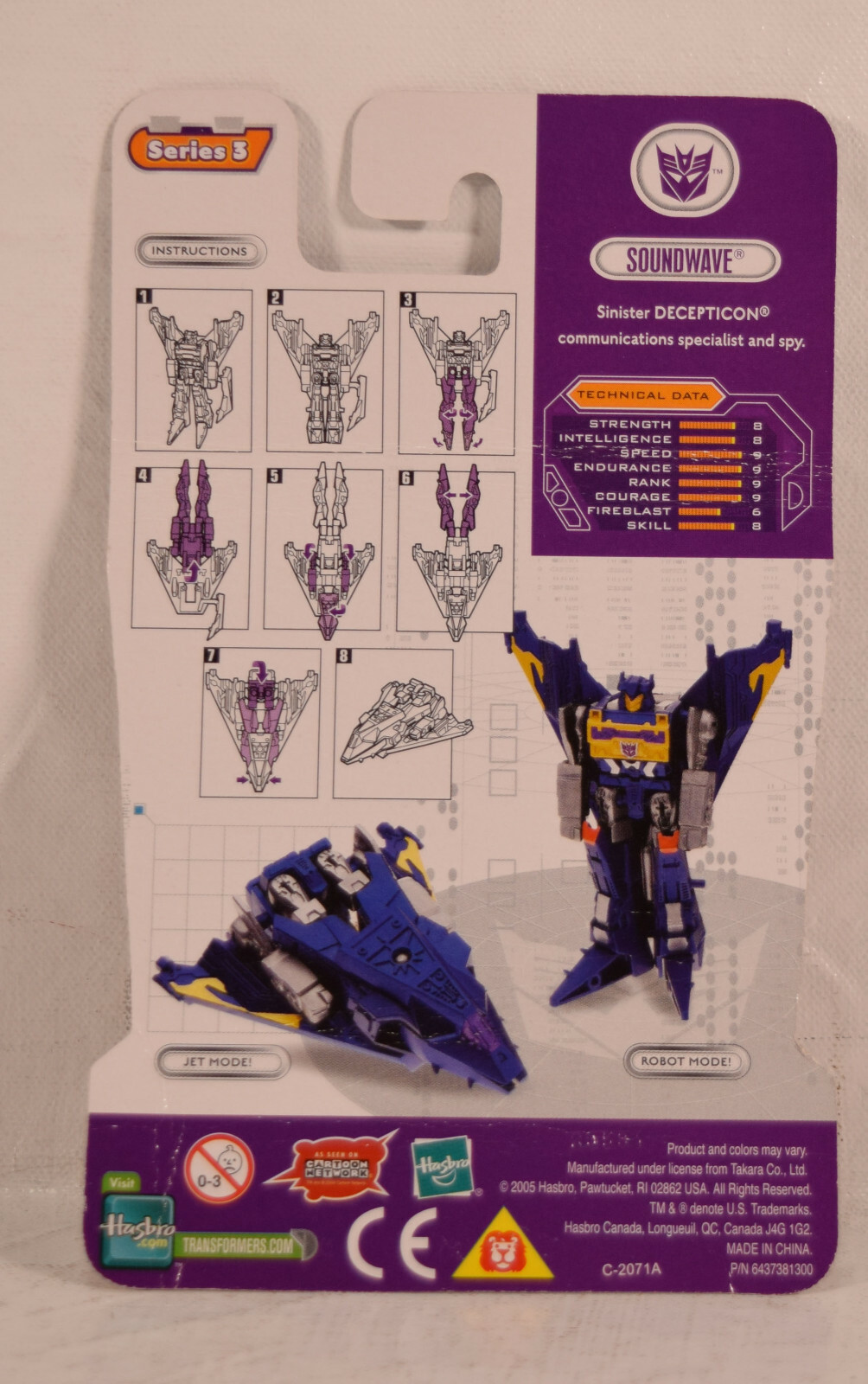 Transformers Cybertron Soundwave Decepticon Series 3