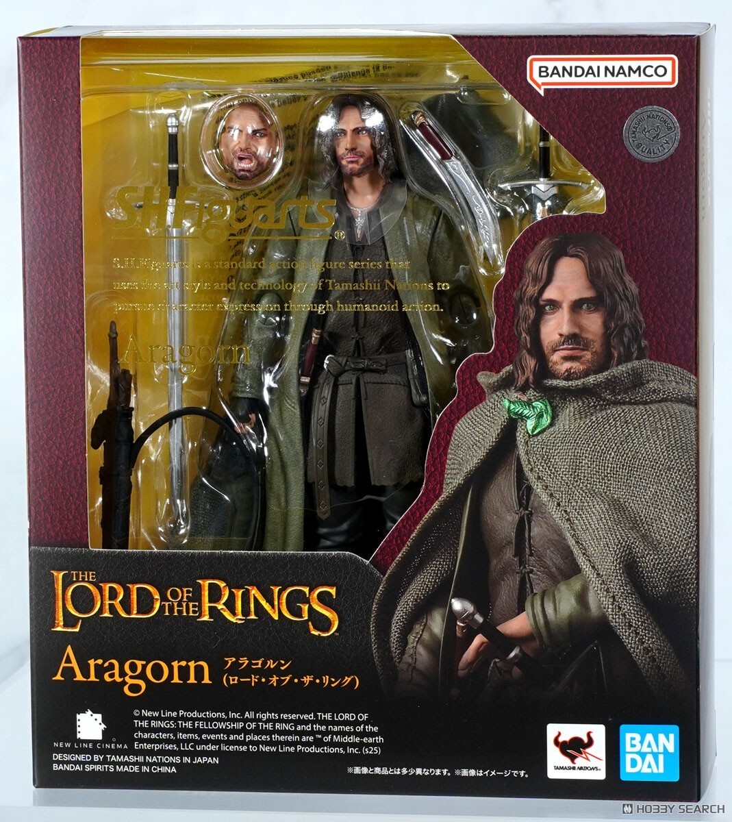 BANDAI S.H.FIGUARTS THE LORD OF THE RINGS ARAGORN 155mm ACTION FIGURE
