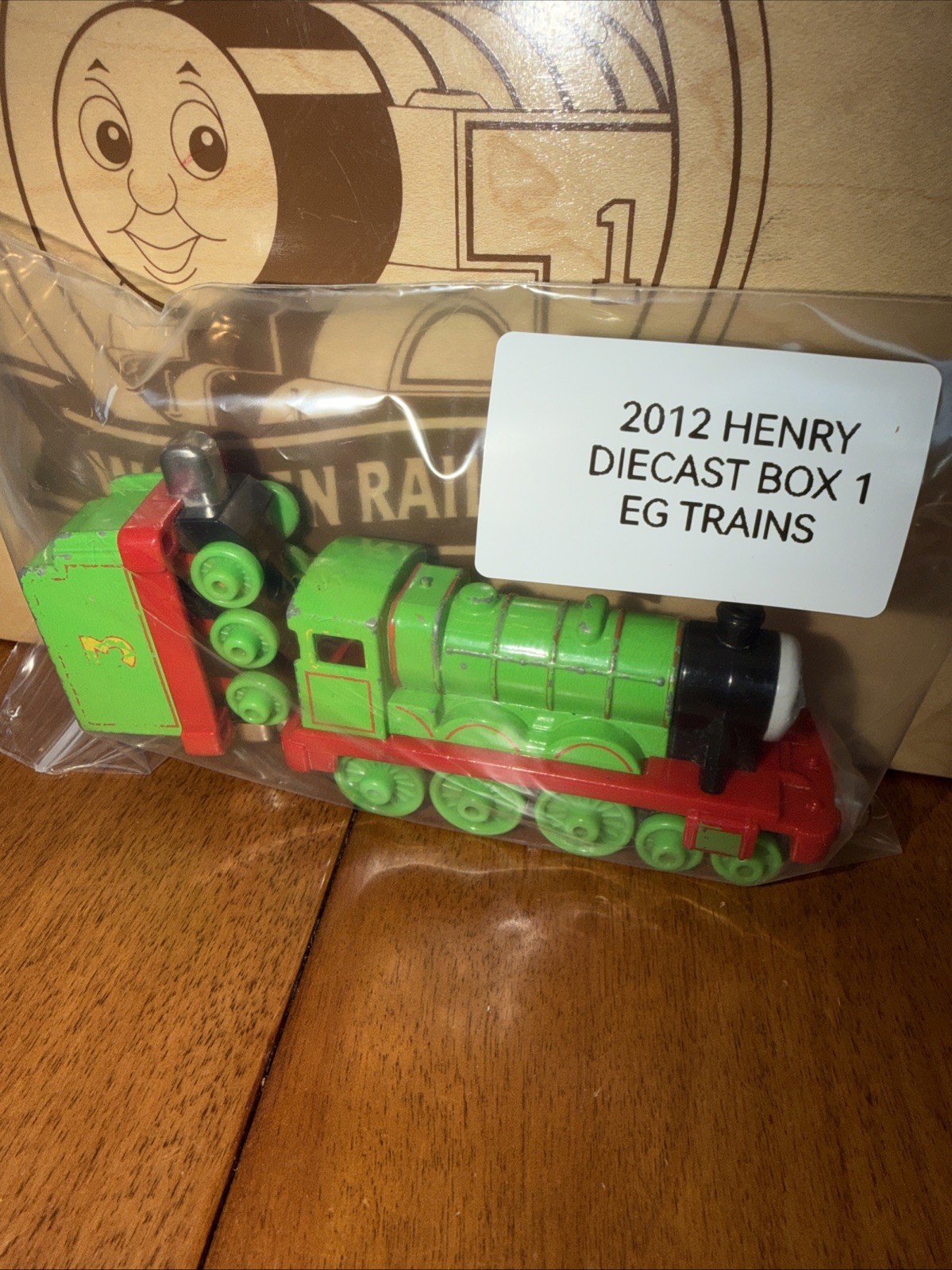 HENRY ! THOMAS FRIENDS TRAIN ! TAKE ALONG N PLAY DIECAST 2012 ! GREEN #3