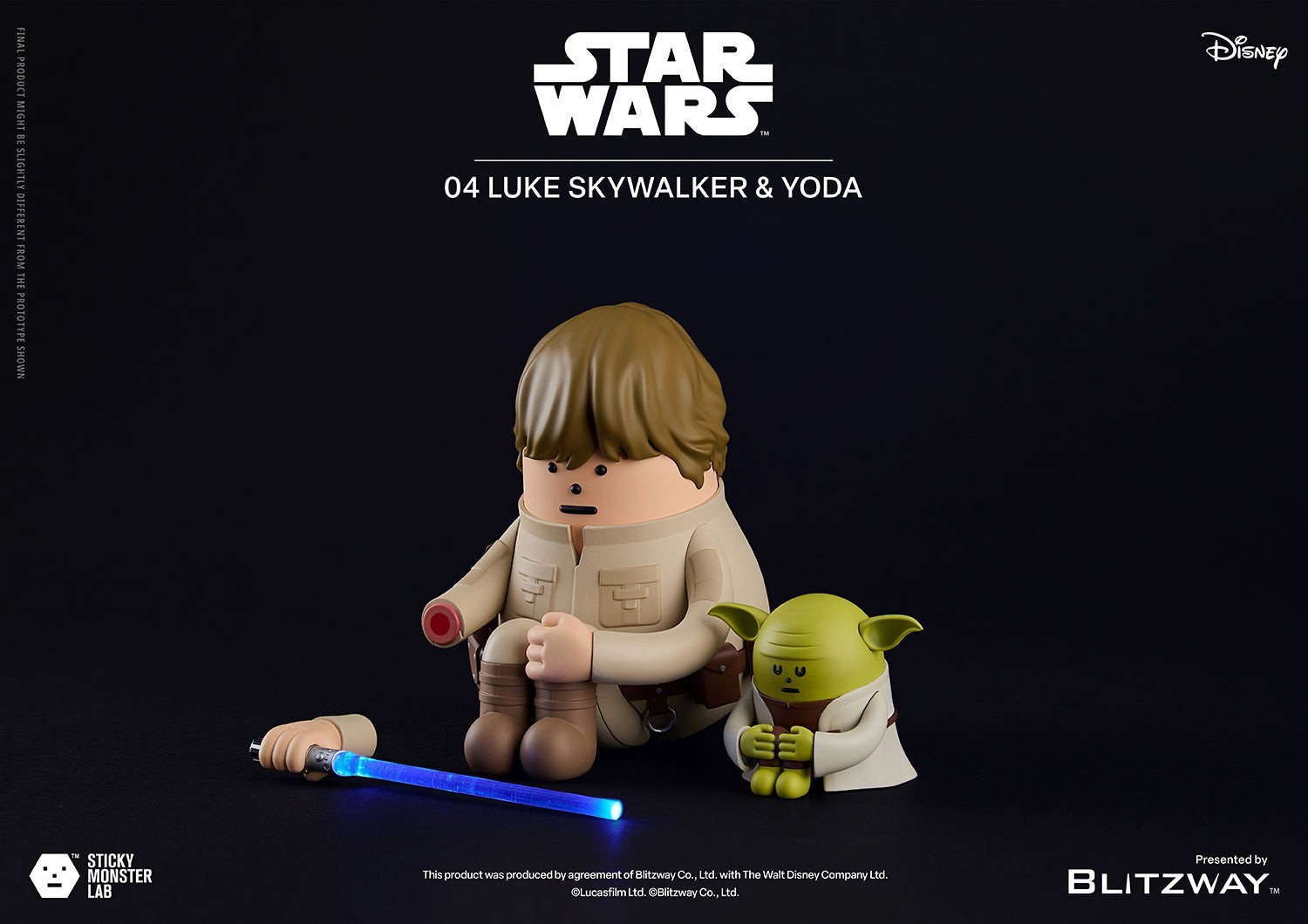 SML STAR WARS 04 LUKE SKYWALKER and YODA Figure