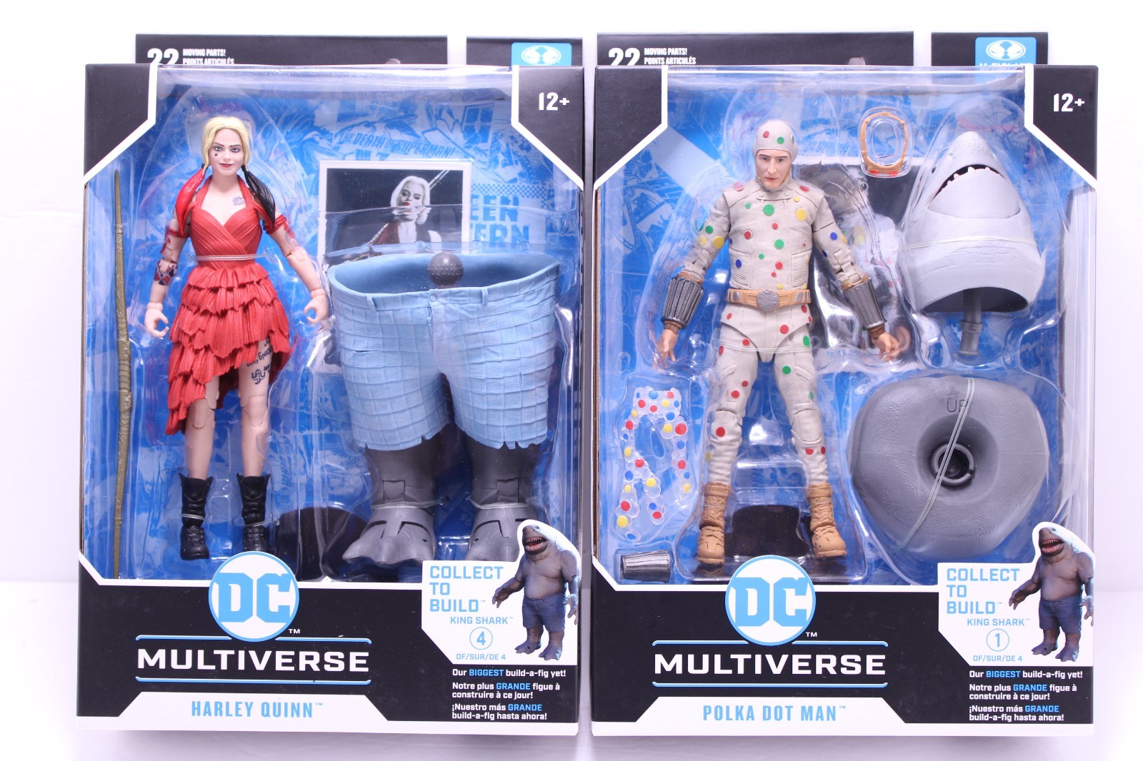 McFarlane DC Multiverse Shark King Suicide Squad 7&Prime; Figure BAF Series LOT of 6