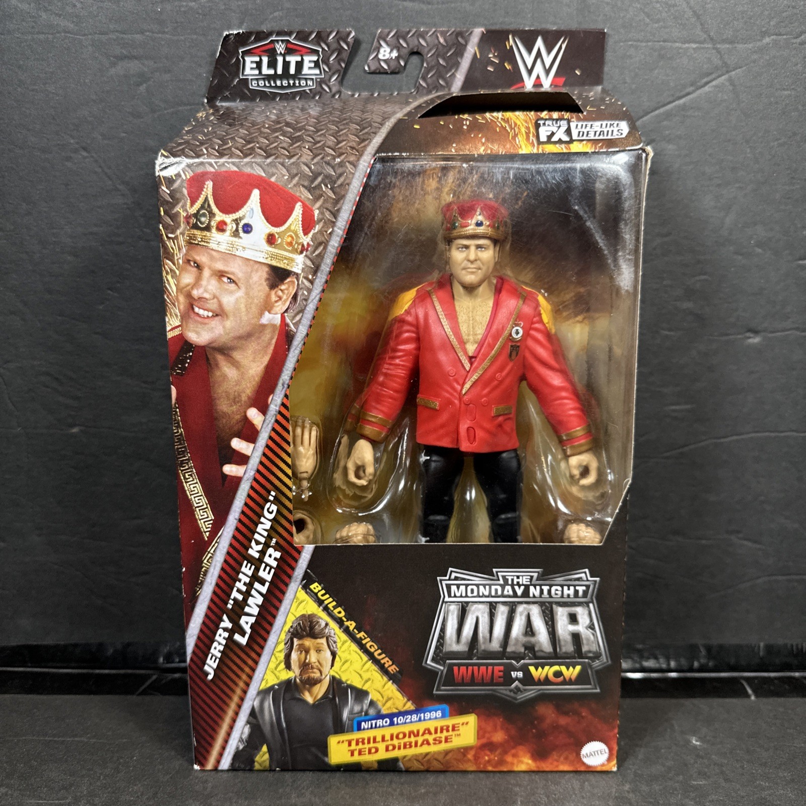 WWE WCW Elite Monday Night War Series 7 Jerry The King Lawler DiBiase BAF Plz Rd