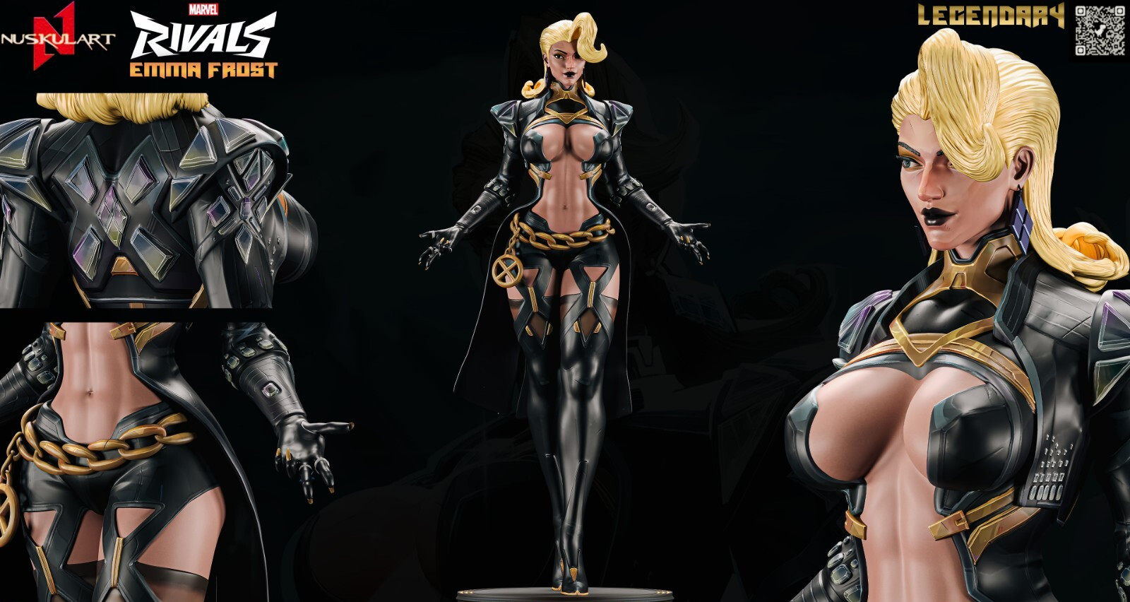 1:6 Emma Frost figure from Marvel Rivals 2 | HAND PAINTED | (MADE TO ORDER)