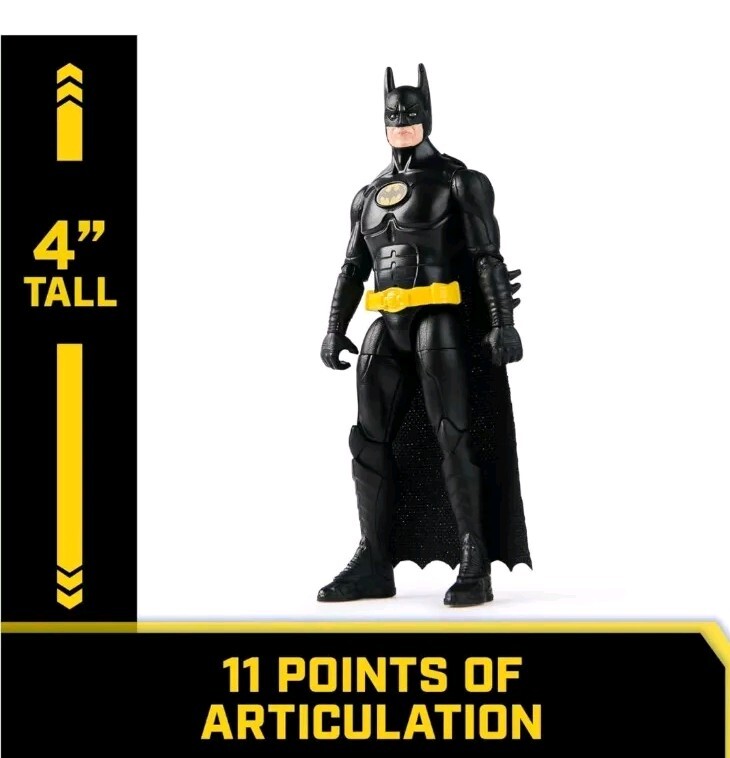 Spin Master DC Batman Returns 4&Prime; Figure & Batwing 85 Years Keaton Limited Editio