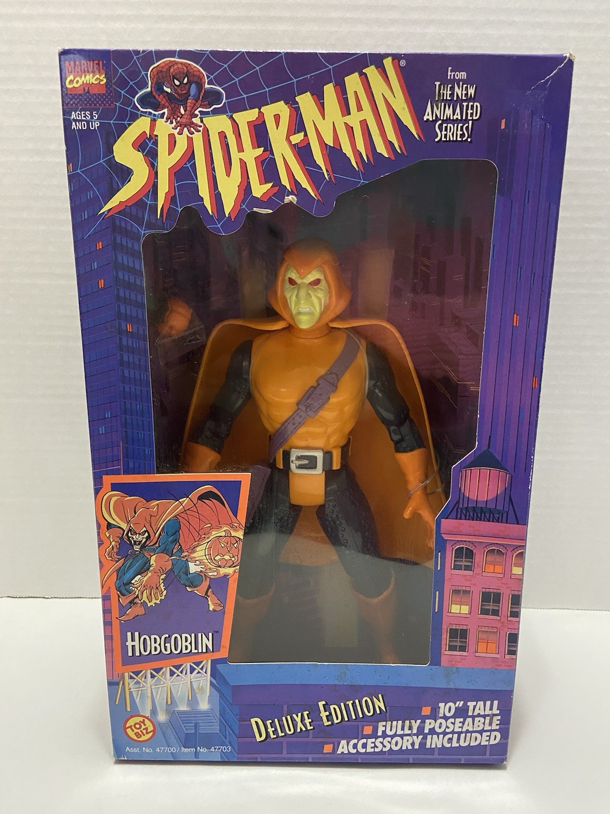 Toybiz Spider-Man The Animated Series Hobgoblin Deluxe Edition 10&Prime; Figure NEW