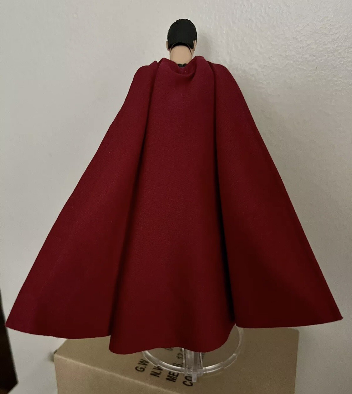 custom superman wired dark red cape 1/12 DC multiverse mcfarlane NOT FIGURE