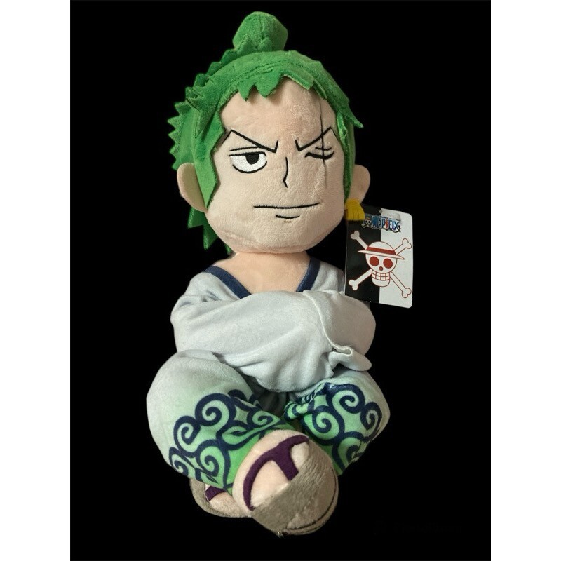 9&Prime; Authentic Toei Animation ONE PIECE ZORO Plush Stuffed Doll Toy Pillow