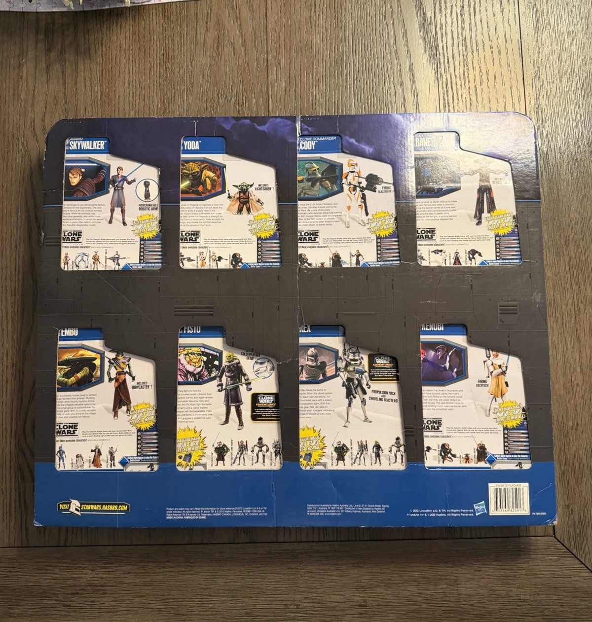 Star Wars Clone Wars Bonus Value 8 pack-Bane,Cody,Yoda,Ani,Kenobi,Rex,Fisto,Embo